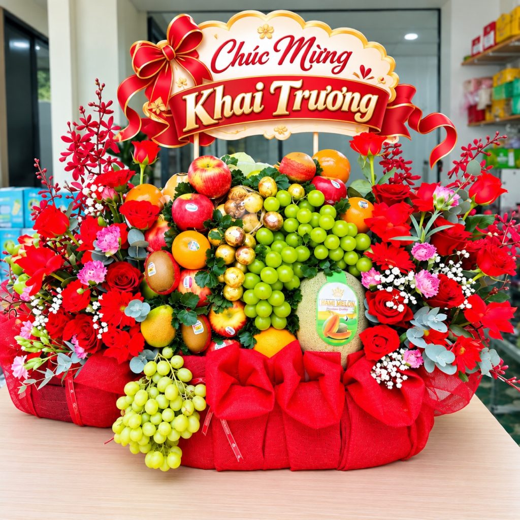 Giỏ Trái Cây Chúc Mừng Khai Trương GF579