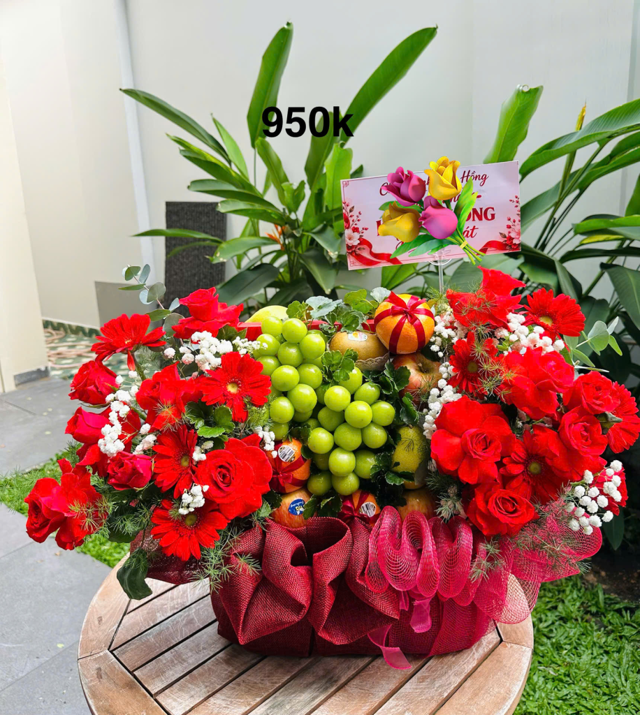 Giỏ Trái Cây Hoa Mừng Khai Trương GF576